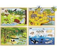 Puzzle Bois Les Animaux du Monde