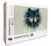 Puzzle Bois Loup, Noir Puzzle 2000 Pièces Adultes Avec Boîte 99x70cm, Activités de Loisirs en Famille, Jeu éducatif Défi énigme de Qualité Supérieure, pour Adultes Adolescent, Idee Cadeau Homme W-5913