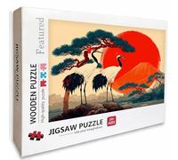 Puzzle Bois Mont Fuji, Oiseau Puzzle 2000 Pièces Adultes avec Boîte 99x70cm, Activités de Loisirs en Famille, Jeu éducatif Défi énigme de Qualité Supérieure, pour Adultes Adolescent, Cadeau, 6-6038