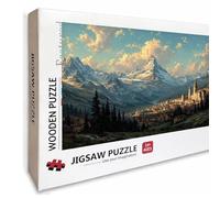 Puzzle Bois Montagne EnneigéE, Voir Puzzle 2000 Pièces Adultes avec Boîte 99x70cm, Activités de Loisirs en Famille, Jeu éducatif Défi énigme de Qualité Supérieure, pour Adultes Adolescent, U-2008