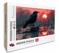 Puzzle Bois Oiseau, Coucher De Soleil Puzzle 2000 Pièces Adultes avec Boîte 99x70cm, Activités de Loisirs en Famille, Jeu éducatif Défi énigme de Qualité Supérieure, pour Adultes Adolescent, 1-8437
