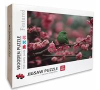 Puzzle Bois Oiseau, Fleur Puzzle 1000 Pièces Adultes avec Boîte 75x50cm, Activités de Loisirs en Famille, Jeu éducatif Défi énigme de Qualité Supérieure, pour Adultes Adolescent, Cadeau Homme, Q-4019