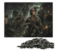 Puzzle Bois pour Adultes, Female Special Forces Team in Combat, 500 pièces | Cadeau sans écran pour Noël avec loisir pour amateur de puzzle à la maison.