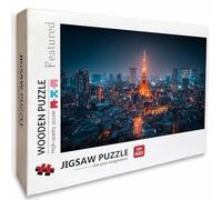Puzzle Bois Tokyo, Vue Nocturne Puzzle 3000 Pièces Adultes Avec Boîte 122x81cm, Activités de Loisirs en Famille, Jeu éducatif Défi énigme de Qualité Supérieure, pour Adultes Adolescent, Cadeau, 9-8148