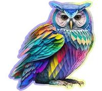 Wooden City - Puzzle en bois - Hibou M - 150 pièces