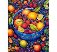 Puzzle Bol de Fruits au Citron de 60 Pièces pour Adultes, Puzzles 60 pièces Adultes, Jigsaw Puzzle d'art pour Défi, Puzzles Coloré à Faire soi-même pour la Décoration de la Maison