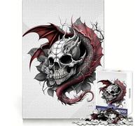 Puzzle Bones of The Fire Breather pour Adolescents, 1000 pièces, stimule l'esprit, détend Facilement, Bords réguliers, Cadeau de Noël Chic (38x26cm)