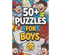 Puzzle Book For Boys 8-12 years: Puzzle Book with Solutions: Word searches, Crosswords, Mazes and more. Boys Themed Interests/hobbies. 6x9inches, 120 ... Christmas, Birthdays and Screen-Free Times