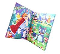 Puzzle Book, Magnetic Travel Puzzle, Educational Activity Toy Set, 11.22x8.46x0.39 inches, Ideal for Boys Girls Road Trip Car Plane Traveling Ride and Birthday Fun