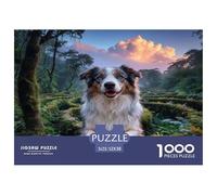 Puzzle Border Collie 1000 Pièces pour Adultes Et Enfants, Antistress, Développe La Concentration, Puzzle Racines Contreforts, Décoration Intérieure, Cadeau Anniversaire 52x38cm/1000pcs