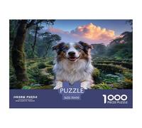 Puzzle Border Collie 1000 Pièces pour Adultes Et Enfants, Antistress, Développe La Concentration, Puzzles Racines Contreforts, Décoration Intérieure, Idée Cadeau 70x50cm/1000pcs