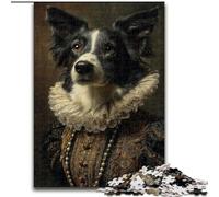 Puzzle Border Collie Noble 1000 pièces pour Adultes et Adolescents, pour Un Moment de détente et de Partage, pour Un Amour de Couple accru (50x75cm)