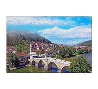 Puzzle Bosnie 500 pièces Pont Latin Pont Latin Bosnie Jeu de Puzzle Œuvre d'art Souvenir de Voyage 52x38CM