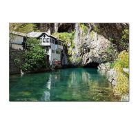 Puzzle Bosnie Blagay Mostar Neretva 300 pièces Jeu d'art Souvenir de Voyage 38x26CM