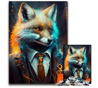 Puzzle Boss Black Leopard 1000 pièces pour Adultes, Jeu interactif Familial, Cadeau Artisanal avec Illustrations colorées 26x38cm/10,23x14,96 Pouces
