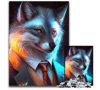 Puzzle Boss Black Leopard pour Adultes, Puzzle de 1000 pièces pour Adultes, Casse-tête Stimulant pour Adolescents, Jeu interactif Amusant en Famille 26x38cm/10,23x14,96 Pouces