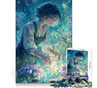 Puzzle Botaniste en Bocal Lumineux pour Adultes 1000 Pièces Sharp Mind Mindful Leisure Firm Fit Joyeux Noël (38X26CM)