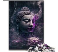 Puzzle Bouddha 1000 pièces en Carton, Casse-tête Stimulant pour Adolescents, Jeu interactif Familial Amusant 1000 pièces(26x38cm)