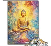 Puzzle Bouddha Arc-en-Ciel pour Adolescents, Anti-Stress, Vacances à la Maison, Passe-Temps, Amour Entre Couples (70x100cm)