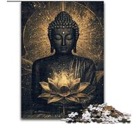 Puzzle Bouddha Art 1000 pièces pour Adolescents, Jeux Amusants, décoration Murale, Cadeaux d'anniversaire et de Noël Uniques 26x38cm