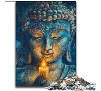 Puzzle Bouddha Art 1000 pièces pour Adultes et Adolescents, Jeu éducatif, défi, Cadeau d'anniversaire, décoration Murale (50x75cm)