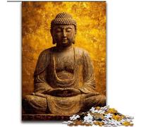 Puzzle Bouddha doré pour Adultes, 1000 pièces, défi d'intelligence cérébrale, Jouets addictifs pour la décoration de la Maison (26x38cm)