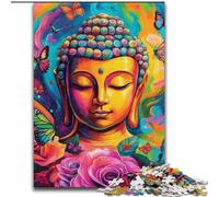 Puzzle Bouddha Fantastique 1000 pièces pour Adultes et Adolescents, Jeu Stimulant et Jeu en Famille, Cadeau d'anniversaire, décoration Murale (26x38cm)