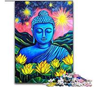 Puzzle Bouddha pour Adolescents 1000 pièces, Anti-Stress, Vacances à la Maison, Passe-Temps, Interaction Parent-Enfant (Taille 26x38cm)