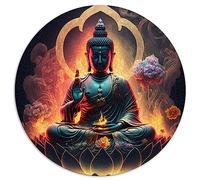 Puzzle Bouddha pour Adultes 1000 Pièces - Puzzle Rond (67.5x67.5) - Cadeau 1000pcs