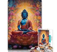 Puzzle Bouddha psychédélique 1000 pièces pour Adultes et Adolescents, Jeu éducatif et défi, idéal comme Cadeau pour Toute la Famille 38x26cm