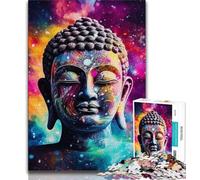 Puzzle Bouddha psychédélique 1000 pièces pour Adultes, Jeu éducatif Amusant et Humoristique pour Anniversaire (38x26cm)