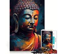 Puzzle Bouddha Zen pour Adultes,1000 pièces,Jeu de réflexion et d'adresse,découpe de Haute précision,défi divertissant pour Les Loisirs (38x26cm)