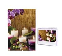 Puzzle bougies et orchidées pour adultes - 1000 pièces - Puzzle en bois à partir de photos - Puzzles stimulants parfaits pour les soirées de jeux, la décoration de la maison, les cadeaux pour les