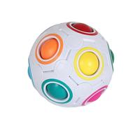 Puzzle Boule Magique Arc-En-Ciel Anti-Stress Pour Enfants, Jouet Anti-Stress, Cadeau