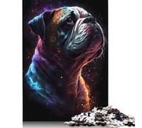 Puzzle Bouledogue 1000 pièces pour Adultes et Adolescents. Puzzles en Bois pour Adultes, pour s'amuser en Famille et Passer Une soirée Jeux. 1000 pièces (75 x 50 cm).