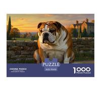 Puzzle Bouledogue Anglais avec 1000 Pièces pour Adultes,Manoir Un Jeu De Dexérité Très Difficile Puzzle D'intelligence Éducatif 70x50cm/1000pcs
