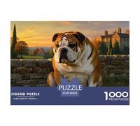 Puzzle Bouledogue Anglais Qui Compte 1000 Pièces pour Adultes,Manoir Un Jeu De Dexérité Très Difficile Puzzle Éducatif l'art De La Décoration Moderne 38x26cm/1000pcs