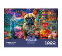 Puzzle Bouledogue français 1000 Pièces pour Adolescents Et EnfFourmis - Difficile Puzzles Jeu De Patience en Famille 38x26cm/1000pcs