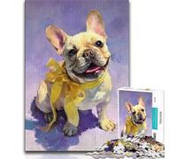 Puzzle Bouledogue Français 1000 pièces pour Adultes, Difficile à réaliser, mais Amusant et Humoristique, décoration d'intérieur et Cadeaux Uniques (50x75cm)