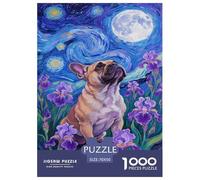 Puzzle Bouledogue français Qui Compte 1000 Pièces pour Adultes,Ciel étoilé Un Jeu De Dexérité Très Difficile Puzzle ÉduChatif avec des Défis 70x50cm/1000pcs