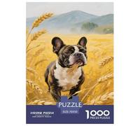 Puzzle Bouledogue français Qui Compte 1000 Pièces pour Adultes,Paysage Rural Un Jeu De Dexérité Très Difficile Puzzle ÉduChatif avec des Défis 70x50cm/1000pcs