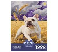 Puzzle Bouledogue français Qui Compte 1000 Pièces pour Adultes,Paysage Rural Un Jeu De Dexérité Très Difficile Puzzle D'intelligence 70x50cm/1000pcs
