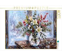 Puzzle · Bouquet ernal à la lumière glaciale de la fenêtre | Nature morte · Un bouquet d' er à la manière impressionniste… · 1000 pièces · Format assemblé 64 × 48 cm · CALVENDO Puzzle