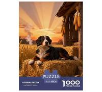 Puzzle Bouvier Bernois 1000 Pièces pour Adultes Et Enfants, Défiant Et Stimulant, Casse-tête Meule de Foin, Décoration Intérieure, Idée Cadeau 38x26cm/1000pcs