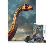 Puzzle Brachiosaure Préhistorique pour Adolescents 1000 Pièces Améliore la Mémoire Amusant et Calme Bords Précis Cadeau Artistique 38x26cm