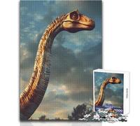 Puzzle Brachiosaure Préhistorique pour Adultes, 1000 Pièces, Activité Éducative et Développeuse de Concentration, pour Les Fêtes, Dimensions:38x52cm
