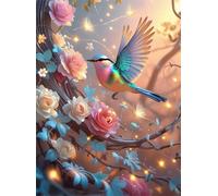Puzzle Branche Rose Oiseaux de 2000 Pièces pour Adultes, Puzzles 2000 pièces Adultes, Jigsaw Puzzle d'art pour Défi, Puzzles Coloré à Faire soi-même pour la Décoration de la Maison