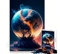 Puzzle Branches of Life on Fire 1000 pièces pour Adolescents développe la réflexion,Divertissement léger,Bords Nets, (38x52cm)