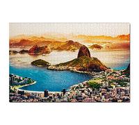 Puzzle Brésil Rio de Janeiro pour Adultes 500 pièces Cadeau Souvenir de Voyage 52 x 38 cm