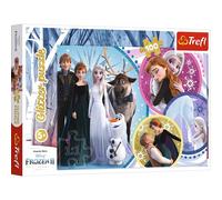 Trefl TR14817, Glitter-Puzzle mit 100 Teilen - Die Eiskönigin 2, Puzzle mit 100 Teilen